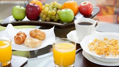 Allowed and prohibited foods for gastritis.